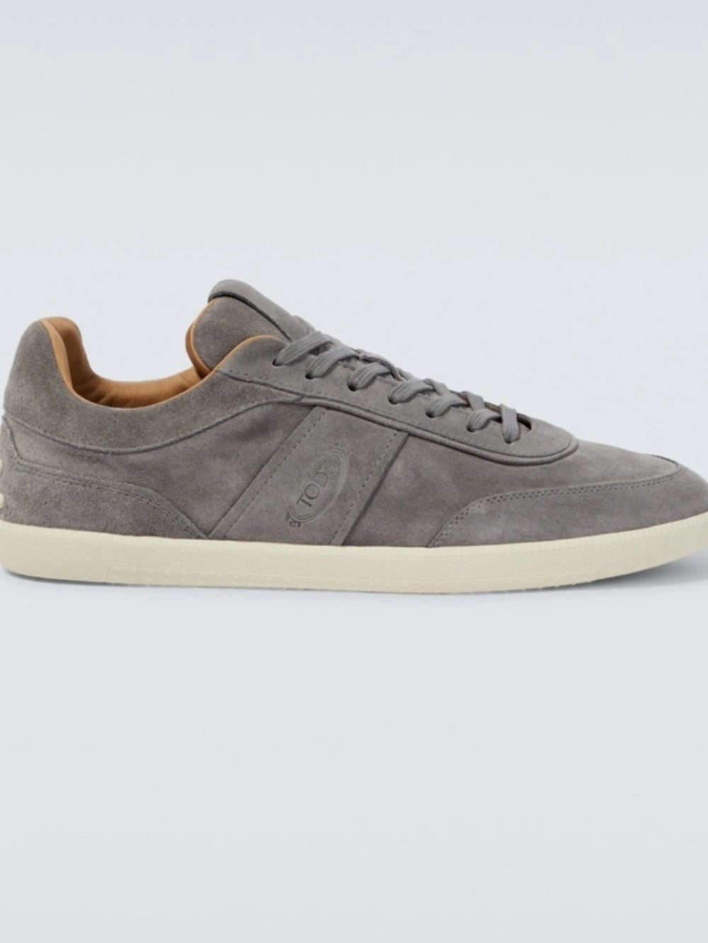 TOD’S Men's Tabs Suede Grey Low-Top Sneakers US 9 Made in Italy - Picture 5 of 12